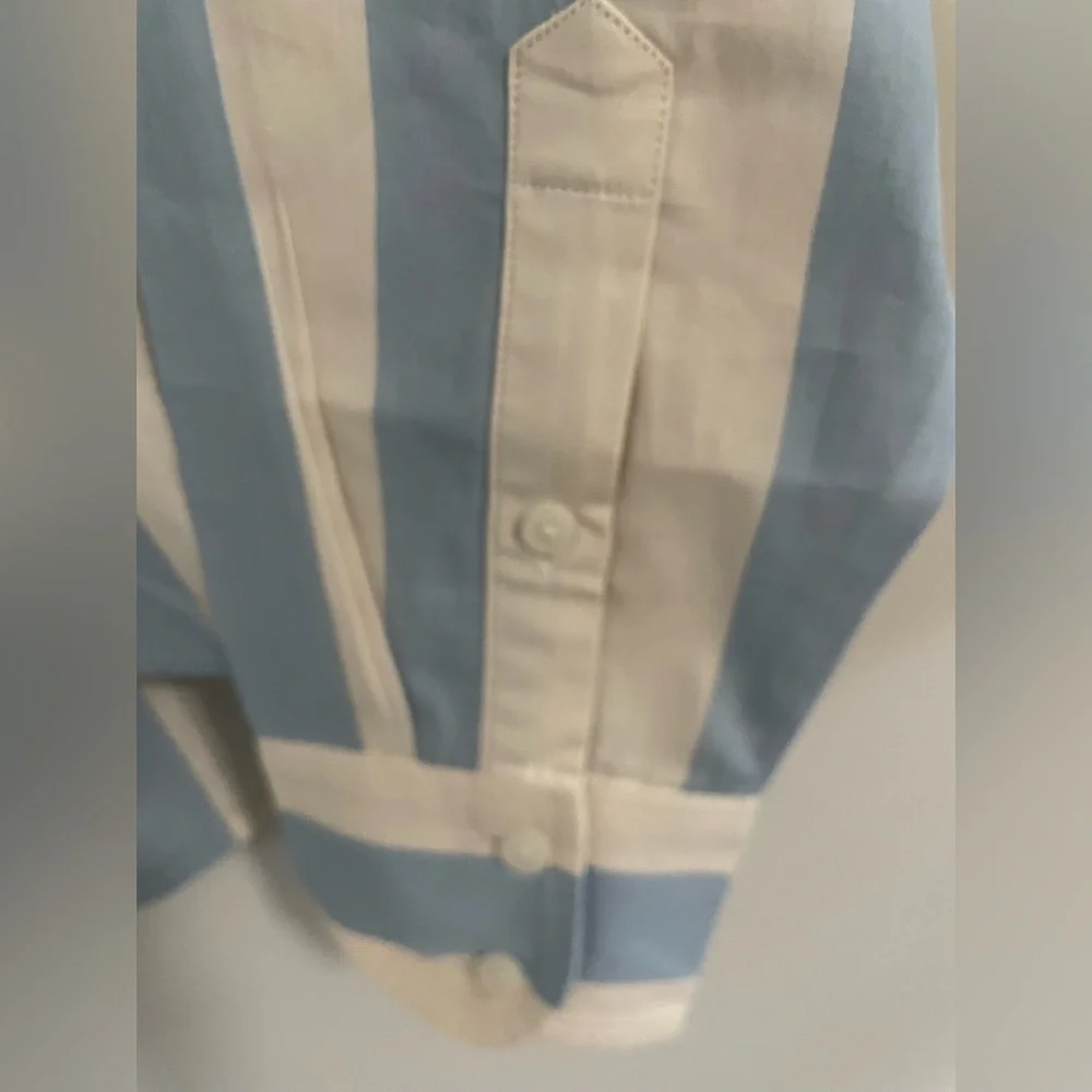 J.Crew Relaxed-fit cropped shirt in Barlow stripe - Picture 6 of 10